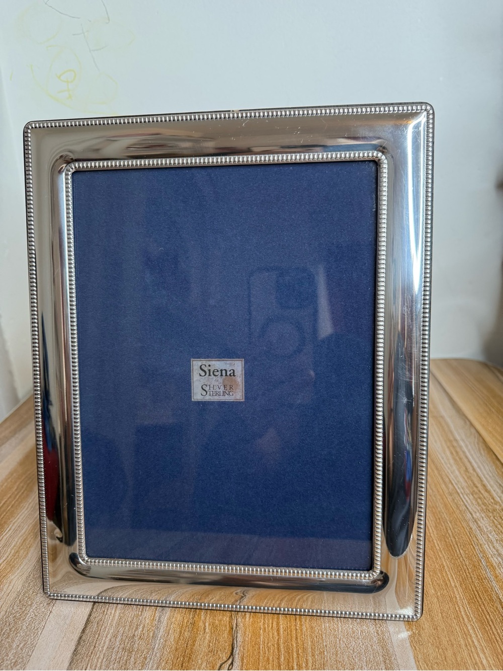 Siena Sterling Silver 10x8 Photo Frame Polished Chrome Finish